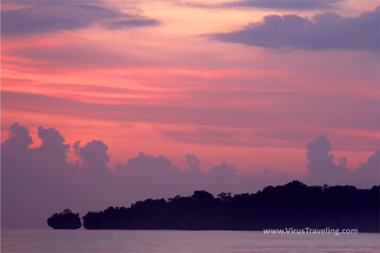 Sunset yang cantik di Pantai Ciantir Banten