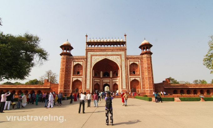 Great Gate Taj Mahal Front