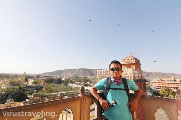 Jantar Mantar and Nahargarh Fort from Hawa Mahal