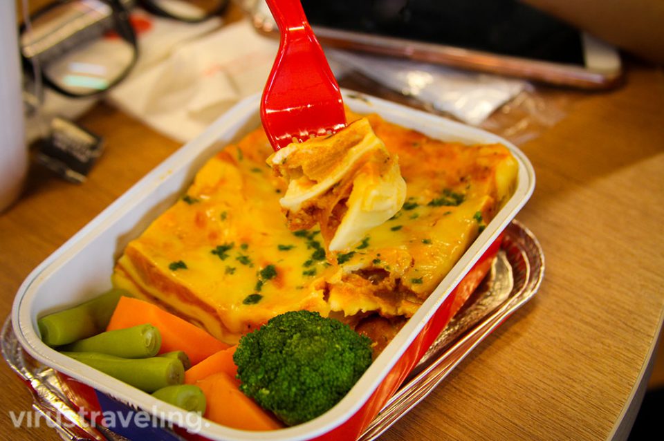 Inflight Meal AirAsia Chicken Lasagna