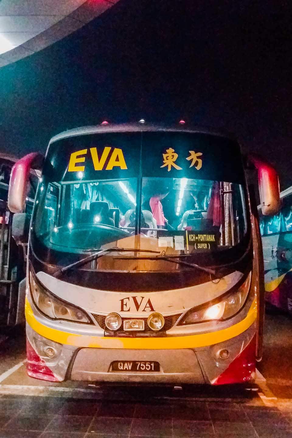Bus Eva Express Pontianak Kuching