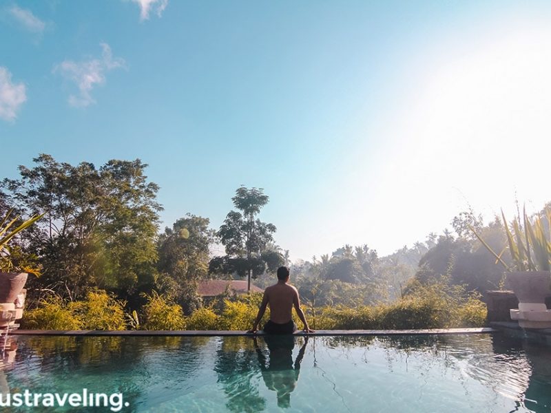 The Sanctoo Villa pool view